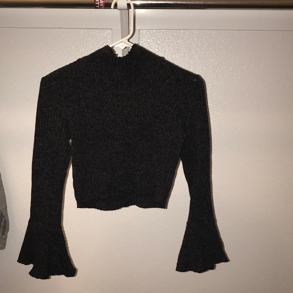 grey turtleneck sweater